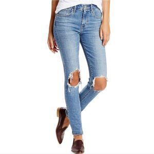 NWT Levi's 721 Ripped High Rise Skinny Jeans 25